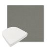 Picture of Canvas Charcoal | Boxed Contoured Outdoor Dining Chair Seat Cushions - Sunbrella© Fabric