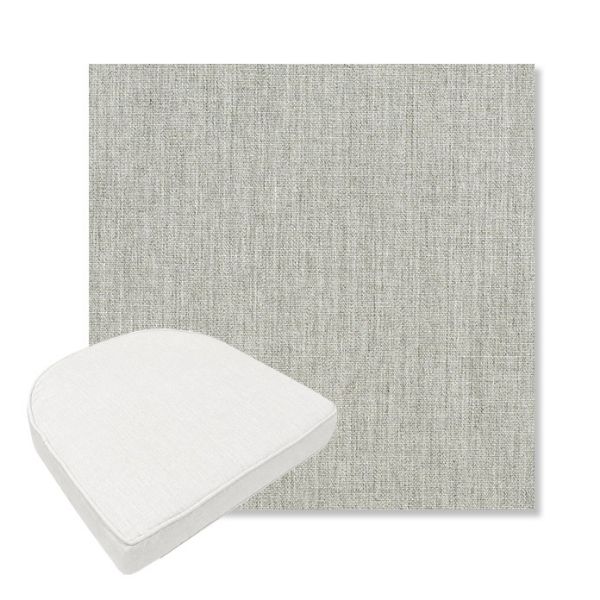 Picture of Canvas Granite | Boxed Contoured Outdoor Dining Chair Seat Cushions - Sunbrella© Fabric