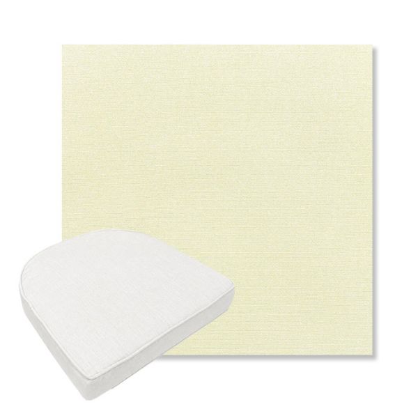 Picture of Canvas Natural | Boxed Contoured Outdoor Dining Chair Seat Cushions - Sunbrella© Fabric