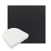 Picture of Canvas Raven Black | Boxed Contoured Outdoor Dining Chair Seat Cushions - Sunbrella© Fabric