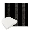 Picture of Caper Onyx | Boxed Contoured Outdoor Dining Chair Seat Cushions - Sunbrella© Fabric
