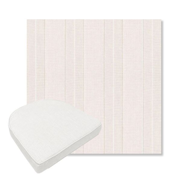Picture of Carlo Sand | Boxed Contoured Outdoor Dining Chair Seat Cushions - Sunbrella© Fabric
