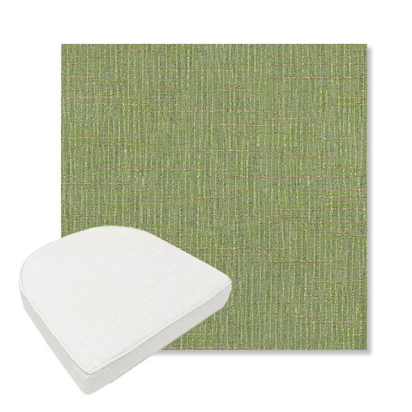 Picture of Cassava Spring | Boxed Contoured Outdoor Dining Chair Seat Cushions - Sunbrella© Fabric