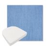 Picture of Cast Ocean | Boxed Contoured Outdoor Dining Chair Seat Cushions - Sunbrella© Fabric