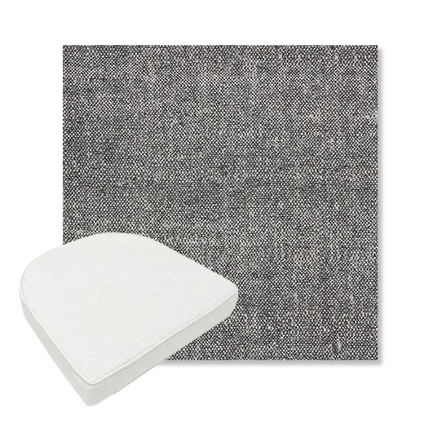 Picture of Chartres Granite | Boxed Contoured Outdoor Dining Chair Seat Cushions - Sunbrella© Fabric