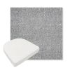 Picture of Chartres Gull | Boxed Contoured Outdoor Dining Chair Seat Cushions - Sunbrella© Fabric