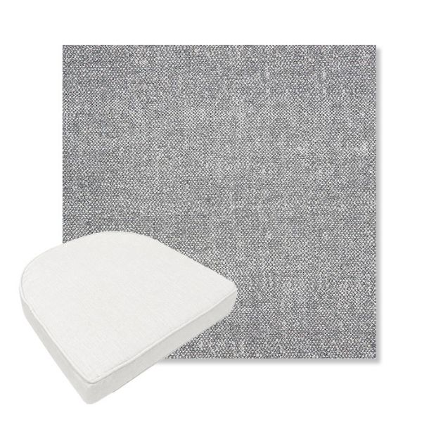 Picture of Chartres Gull | Boxed Contoured Outdoor Dining Chair Seat Cushions - Sunbrella© Fabric
