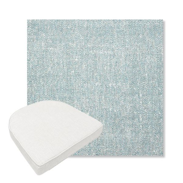 Picture of Chartres Opal | Boxed Contoured Outdoor Dining Chair Seat Cushions - Sunbrella© Fabric