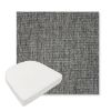 Picture of Crush Pewter | Boxed Contoured Outdoor Dining Chair Seat Cushions - Sunbrella© Fabric