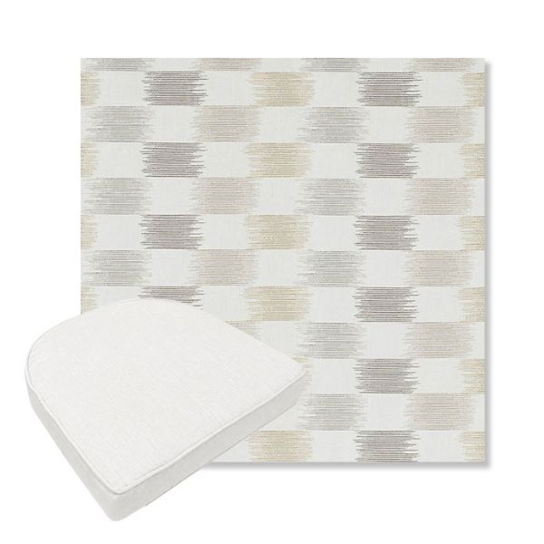 Picture of Dream Dune | Boxed Contoured Outdoor Dining Chair Seat Cushions - Sunbrella© Fabric