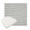 Picture of Embrace Pewter | Boxed Contoured Outdoor Dining Chair Seat Cushions - Sunbrella© Fabric