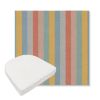 Picture of Entice Sunrise | Boxed Contoured Outdoor Dining Chair Seat Cushions - Sunbrella© Fabric