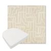 Picture of Escher Alabaster | Boxed Contoured Outdoor Dining Chair Seat Cushions - Sunbrella© Fabric