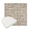 Picture of Escher Greige | Boxed Contoured Outdoor Dining Chair Seat Cushions - Sunbrella© Fabric
