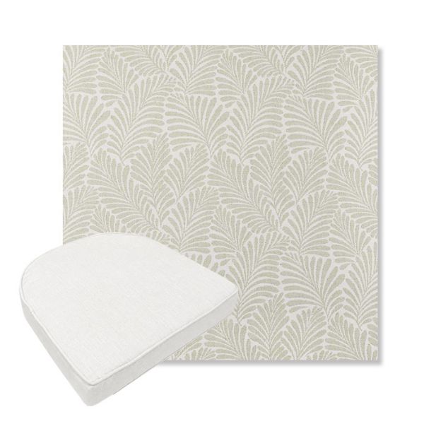 Picture of Frond Spring | Boxed Contoured Outdoor Dining Chair Seat Cushions - Sunbrella© Fabric