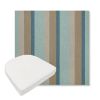 Picture of Gateway Mist | Boxed Contoured Outdoor Dining Chair Seat Cushions - Sunbrella© Fabric