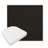 Picture of Heritage Char | Boxed Contoured Outdoor Dining Chair Seat Cushions - Sunbrella© Fabric