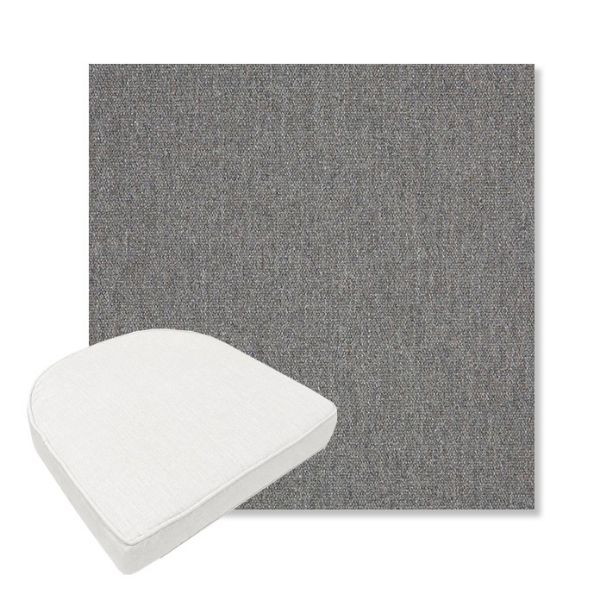 Picture of Heritage Slate | Boxed Contoured Outdoor Dining Chair Seat Cushions - Sunbrella© Fabric