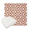 Picture of Hoopla Tobiko | Boxed Contoured Outdoor Dining Chair Seat Cushions - Sunbrella© Fabric