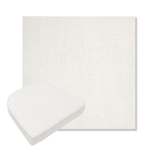 Picture of Idol Snow | Boxed Contoured Outdoor Dining Chair Seat Cushions - Sunbrella© Fabric