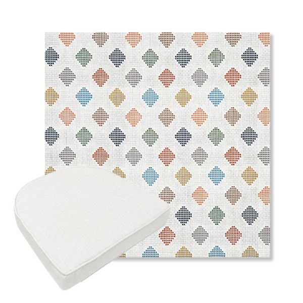 Picture of Infused Gem | Boxed Contoured Outdoor Dining Chair Seat Cushions - Sunbrella© Fabric