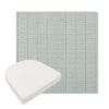 Picture of Kaia Mist | Boxed Contoured Outdoor Dining Chair Seat Cushions - Sunbrella© Fabric