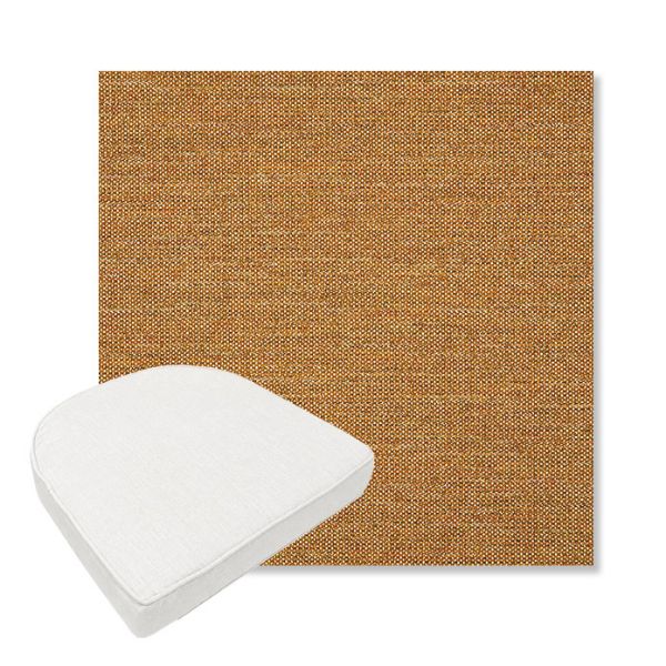 Picture of Kudos Amber | Boxed Contoured Outdoor Dining Chair Seat Cushions - Sunbrella© Fabric
