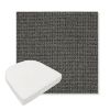 Picture of Kudos Carbon | Boxed Contoured Outdoor Dining Chair Seat Cushions - Sunbrella© Fabric