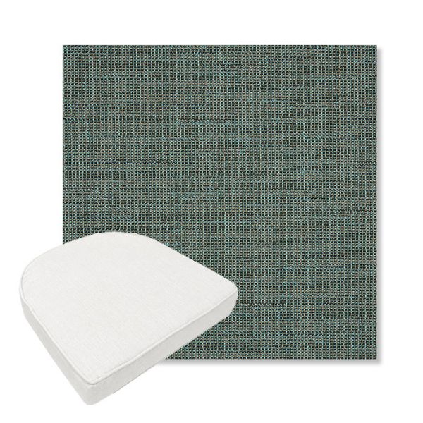 Picture of Kudos Cove | Boxed Contoured Outdoor Dining Chair Seat Cushions - Sunbrella© Fabric