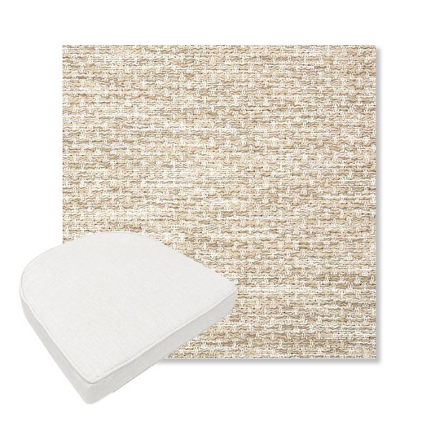 Picture of Litchfield Sand | Boxed Contoured Outdoor Dining Chair Seat Cushions - Sunbrella© Fabric