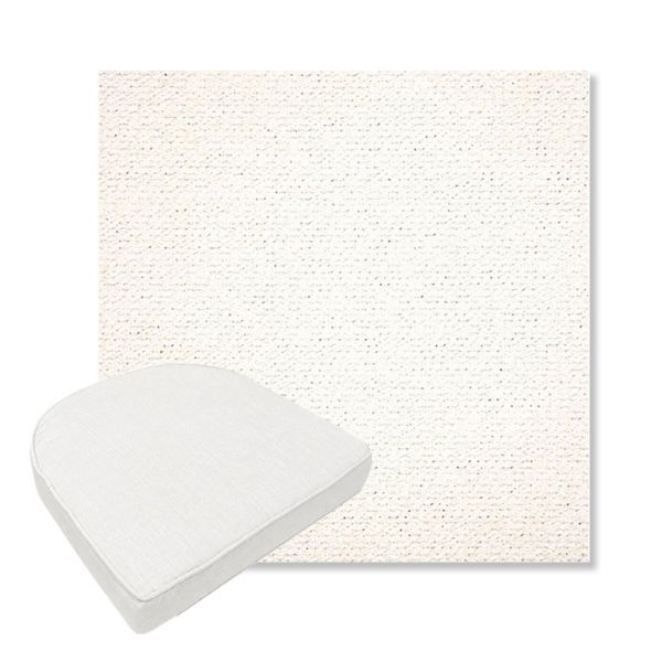 Picture of Litchfield Snow | Boxed Contoured Outdoor Dining Chair Seat Cushions - Sunbrella© Fabric