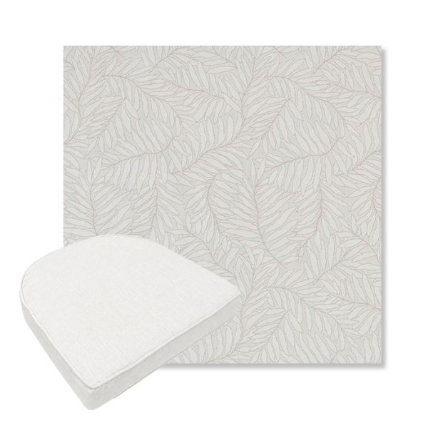 Picture of Lively Parchment | Boxed Contoured Outdoor Dining Chair Seat Cushions - Sunbrella© Fabric