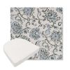 Picture of Martha Floral Periwinkle | Boxed Contoured Outdoor Dining Chair Seat Cushions - Sunbrella© Fabric