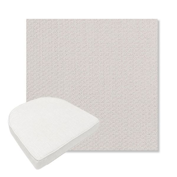 Picture of Metamorphic Snow | Boxed Contoured Outdoor Dining Chair Seat Cushions - Sunbrella© Fabric