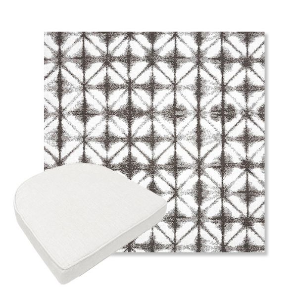 Picture of Midori Stone | Boxed Contoured Outdoor Dining Chair Seat Cushions - Sunbrella© Fabric