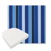 Picture of Milano Cobalt | Boxed Contoured Outdoor Dining Chair Seat Cushions - Sunbrella© Fabric