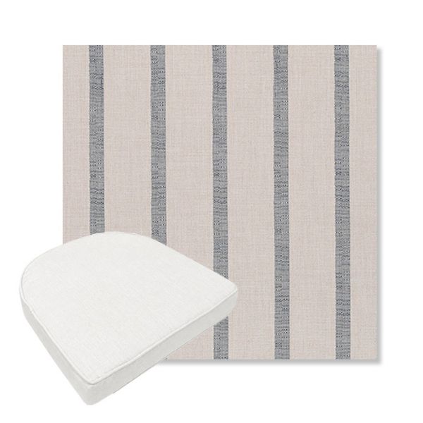 Picture of Mixi Sky | Boxed Contoured Outdoor Dining Chair Seat Cushions - Sunbrella© Fabric