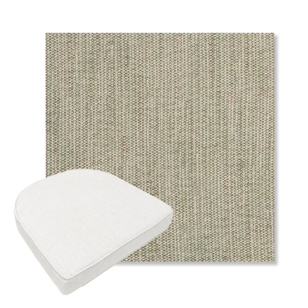 Picture of Nova Moss | Boxed Contoured Outdoor Dining Chair Seat Cushions - Sunbrella© Fabric