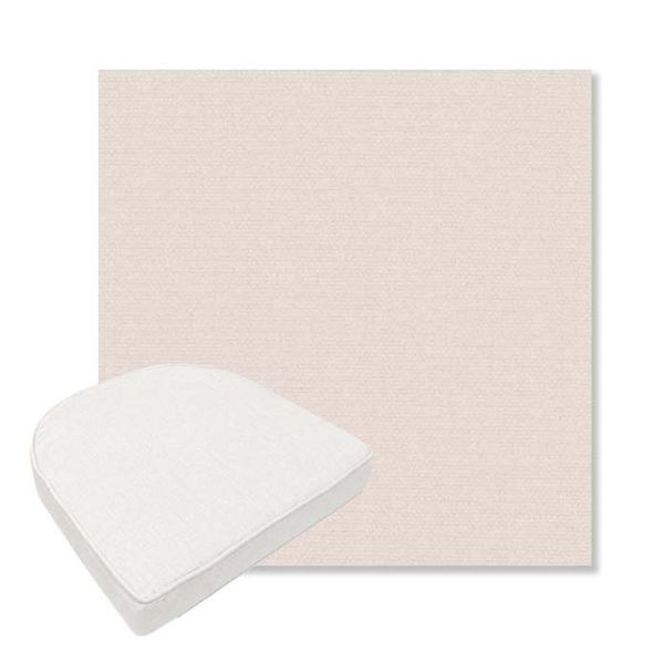Picture of Nuance Bisque | Boxed Contoured Outdoor Dining Chair Seat Cushions - Sunbrella© Fabric