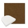 Picture of Nuance Teak | Boxed Contoured Outdoor Dining Chair Seat Cushions - Sunbrella© Fabric