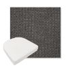Picture of Nurture Charcoal | Boxed Contoured Outdoor Dining Chair Seat Cushions - Sunbrella© Fabric