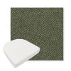 Picture of Odette Fern | Boxed Contoured Outdoor Dining Chair Seat Cushions - Sunbrella© Fabric