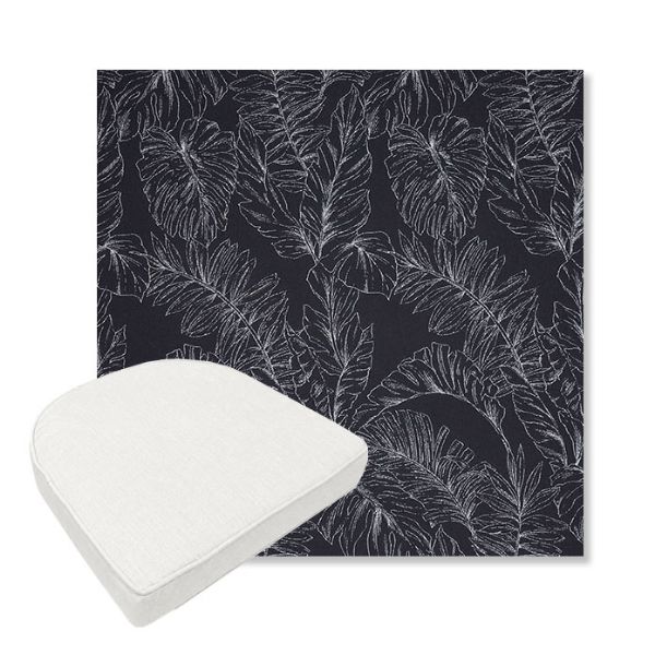Picture of Palma Bahama | Boxed Contoured Outdoor Dining Chair Seat Cushions - Sunbrella© Fabric