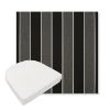 Picture of Peyton Granite | Boxed Contoured Outdoor Dining Chair Seat Cushions - Sunbrella© Fabric