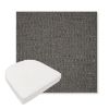 Picture of Piazza Graphite | Boxed Contoured Outdoor Dining Chair Seat Cushions - Sunbrella© Fabric