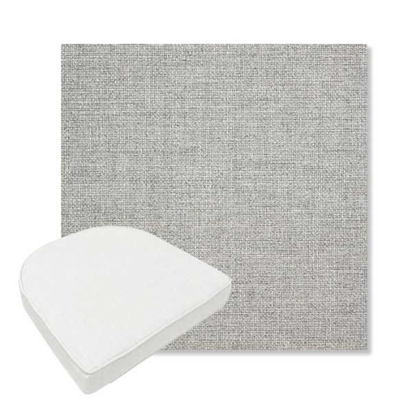 Picture of Piazza Pebble | Boxed Contoured Outdoor Dining Chair Seat Cushions - Sunbrella© Fabric