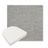 Picture of Piazza Stone | Boxed Contoured Outdoor Dining Chair Seat Cushions - Sunbrella© Fabric
