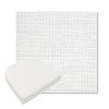 Picture of Piazza White | Boxed Contoured Outdoor Dining Chair Seat Cushions - Sunbrella© Fabric
