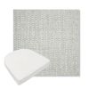 Picture of Pique Cloud | Boxed Contoured Outdoor Dining Chair Seat Cushions - Sunbrella© Fabric