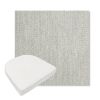 Picture of Pique Gravel | Boxed Contoured Outdoor Dining Chair Seat Cushions - Sunbrella© Fabric